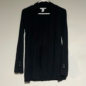 White House Black Market light dressy cardigan, black , size XS